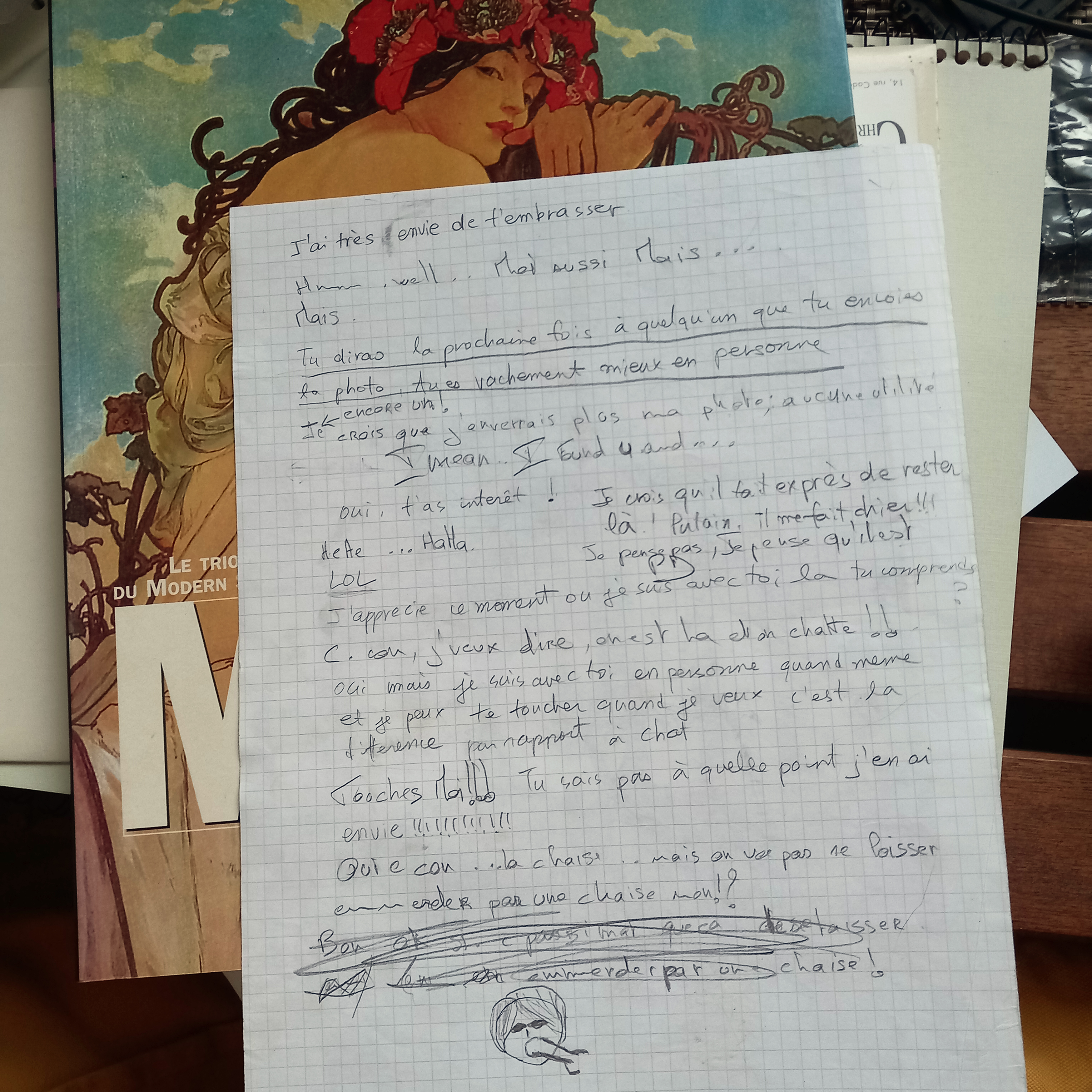 Page du carnet de Kiki